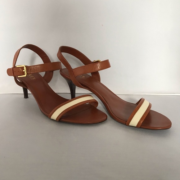 Ralph Loren open toe heels - Picture 1 of 5